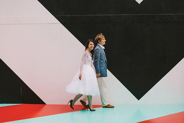 Lex and Dave's Super Colour Pop Industrial Style Wedding at Studio Neon Australia by Lara Hotz | see the full wedding on onefabday.com