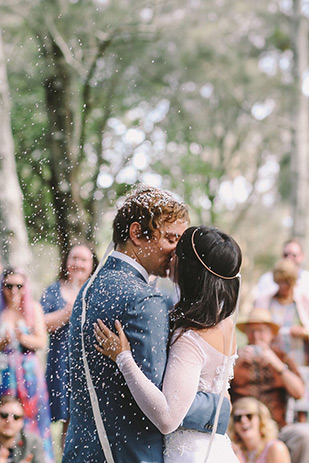 Lex and Dave's Super Colour Pop Industrial Style Wedding at Studio Neon Australia by Lara Hotz | see the full wedding on onefabday.com