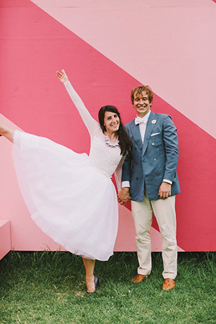 Lex and Dave's Super Colour Pop Industrial Style Wedding at Studio Neon Australia by Lara Hotz | see the full wedding on onefabday.com