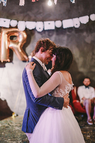 Lex and Dave's Super Colour Pop Industrial Style Wedding at Studio Neon Australia by Lara Hotz | see the full wedding on onefabday.com