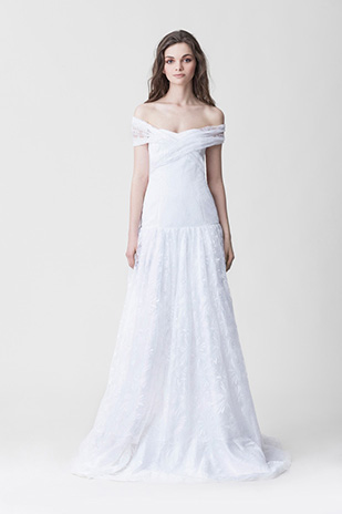 Makany Marta Midsummer Nights Dream Wedding Dresses 2015 - Feminine lace off the shoulder gown, Pippa Dress | See the full collection at onefabday.com