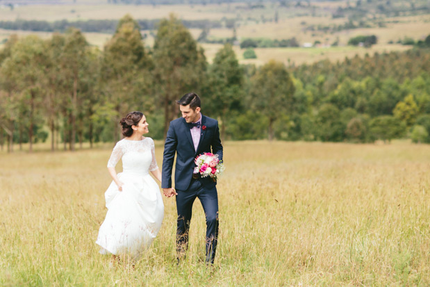 Matt and Amelia's Pretty Pink DIY Barn Wedding by White Images | see the full wedding over at onefabday.com