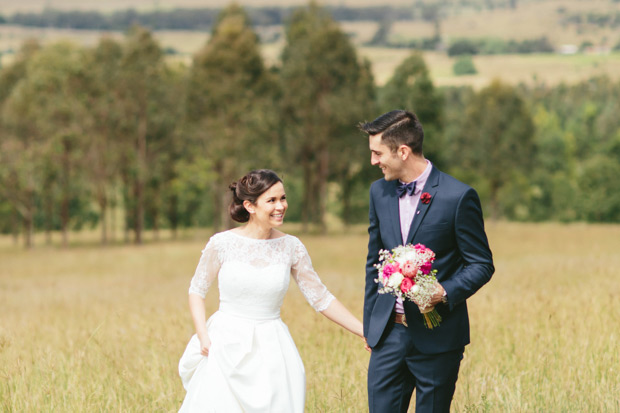 Matt and Amelia's Pretty Pink DIY Barn Wedding by White Images | see the full wedding over at onefabday.com