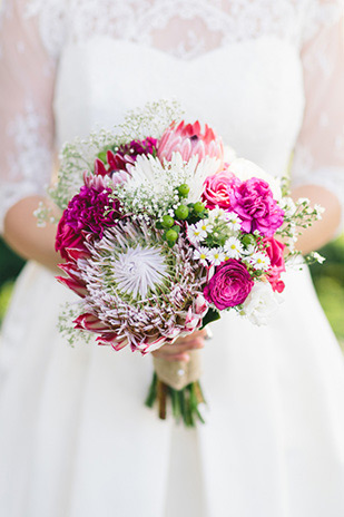 Matt and Amelia's Pretty Pink DIY Barn Wedding by White Images | see the full wedding over at onefabday.com