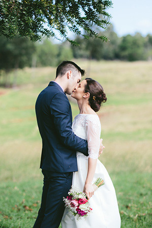 Matt and Amelia's Pretty Pink DIY Barn Wedding by White Images | see the full wedding over at onefabday.com