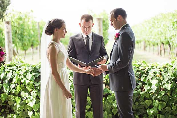 Maria and Mark's pretty in pink and floral wedding by Meridith Lord Photography | onefabday.com