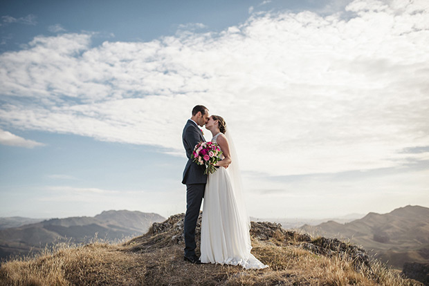 Maria and Mark's pretty in pink and floral wedding by Meridith Lord Photography | onefabday-com.go-vip.net