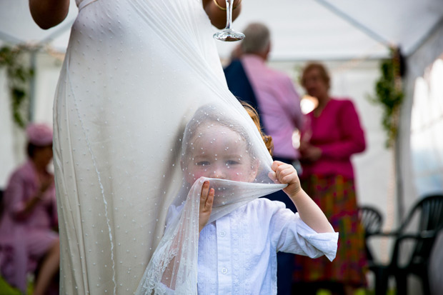 Laura and Johnny's DIY tipi backyard fun wedding by Claire Byrne Photography | onefabday.com