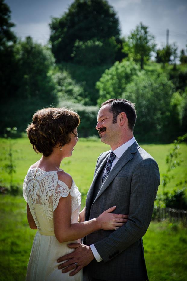 Laura and Johnny's DIY tipi backyard fun wedding by Claire Byrne Photography | onefabday.com