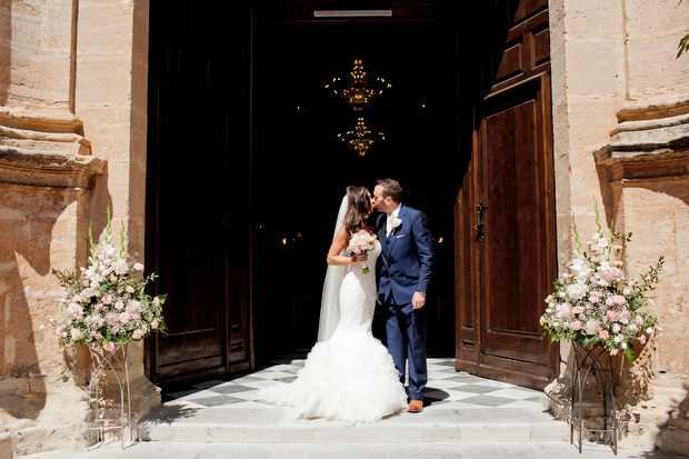 Pretty pink destination wedding by Albert Pamies Photography | onefabday.com