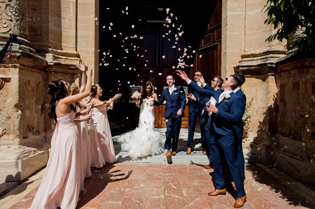 Pretty pink destination wedding by Albert Pamies Photography | onefabday.com