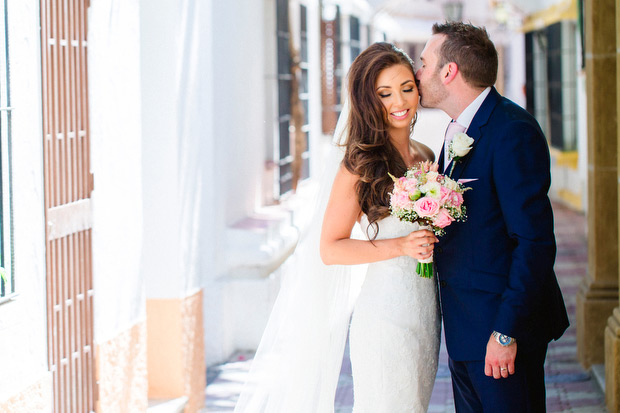 Pretty pink destination wedding by Albert Pamies Photography | onefabday.com