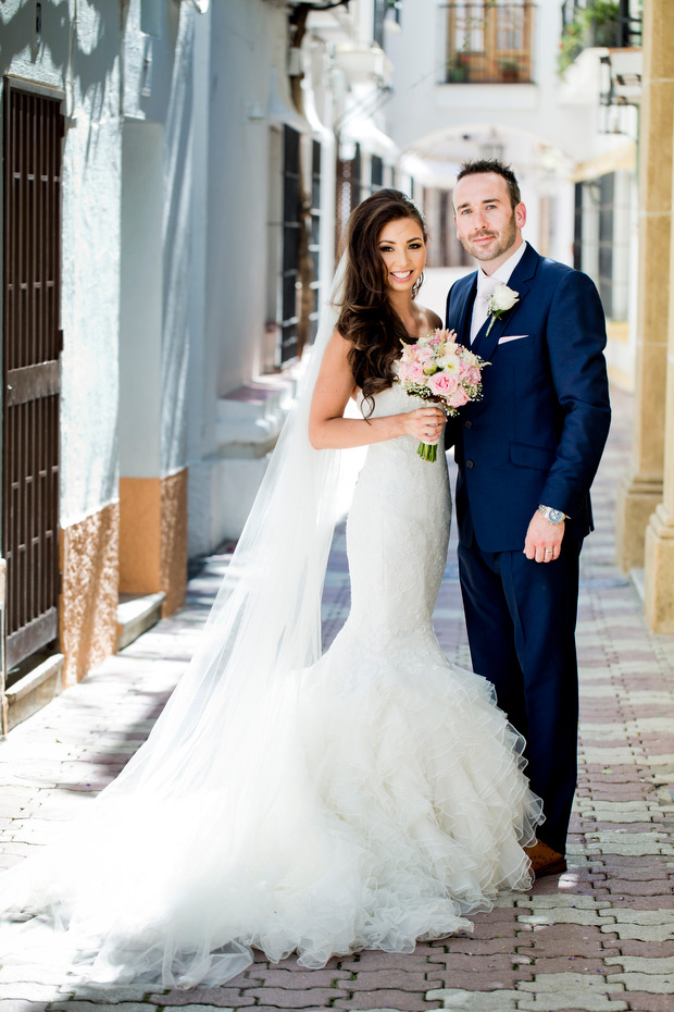 Pretty pink destination wedding by Albert Pamies Photography | onefabday.com