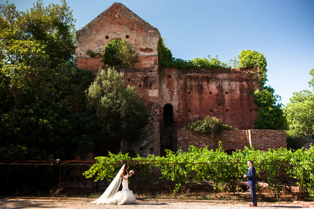 Pretty pink destination wedding by Albert Pamies Photography | onefabday.com