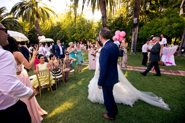 Pretty pink destination wedding by Albert Pamies Photography | onefabday.com