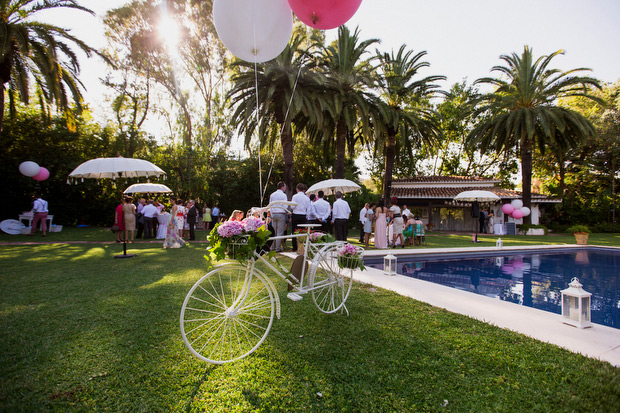 Pretty pink destination wedding by Albert Pamies Photography | onefabday.com