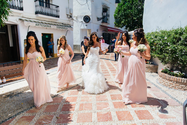 Pretty pink destination wedding by Albert Pamies Photography | onefabday.com