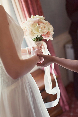 Beautiful and elegant pastel barn wedding by Craig and Eva Sanders Photography | see the this gorgeous wedding in full on onefabday.com