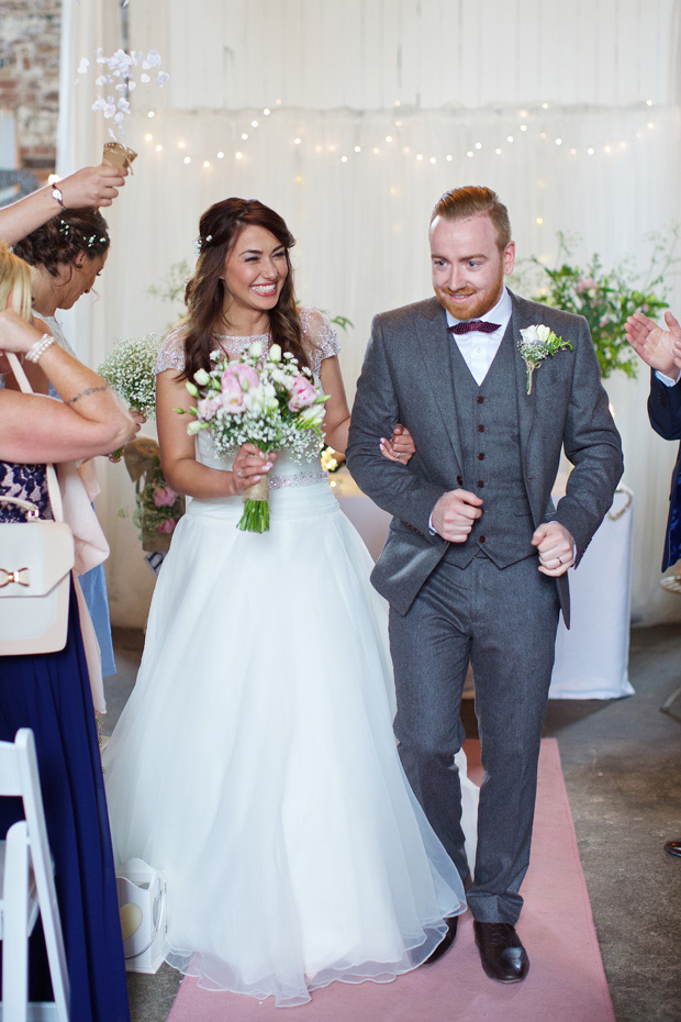 Grace and Niall's pretty pastel Millhouse wedding by Elisha Clarke | onefabday.com