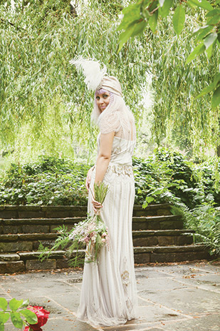 Pretty pastel wedding with a bride rocking a Jenny Packham gown and lilac hair by Kat Timmins | see it all on onefabday.com