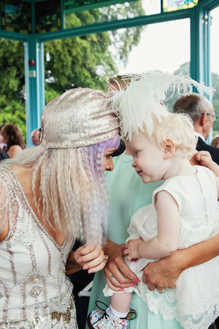 Pretty pastel wedding with a bride rocking a Jenny Packham gown and lilac hair by Kat Timmins | see it all on onefabday.com