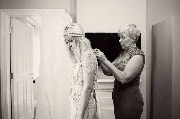 Pretty pastel wedding with a bride rocking a Jenny Packham gown and lilac hair by Kat Timmins | see it all on onefabday.com