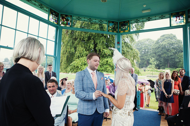 Pretty pastel wedding with a bride rocking a Jenny Packham gown and lilac hair by Kat Timmins | see it all on onefabday.com