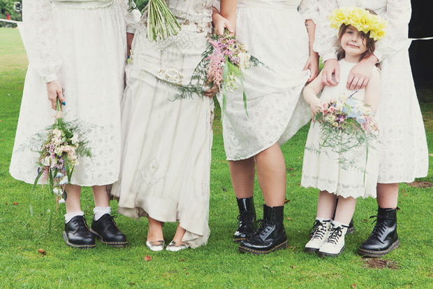 Pretty pastel wedding with a bride rocking a Jenny Packham gown and lilac hair by Kat Timmins | see it all on onefabday.com