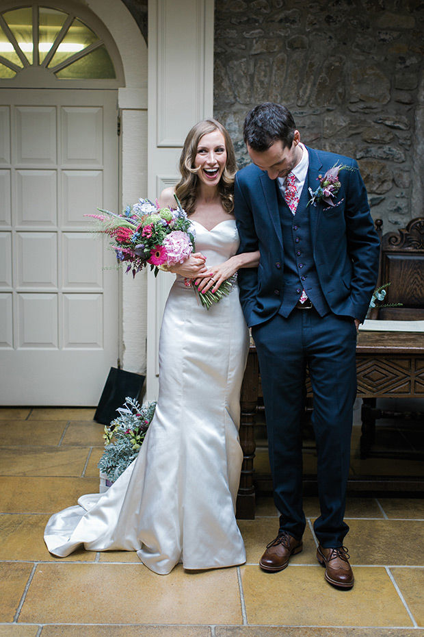 Pretty pink, floral and Liberty print wedding by Samantha Ward Photography | see it all on onefabday.com