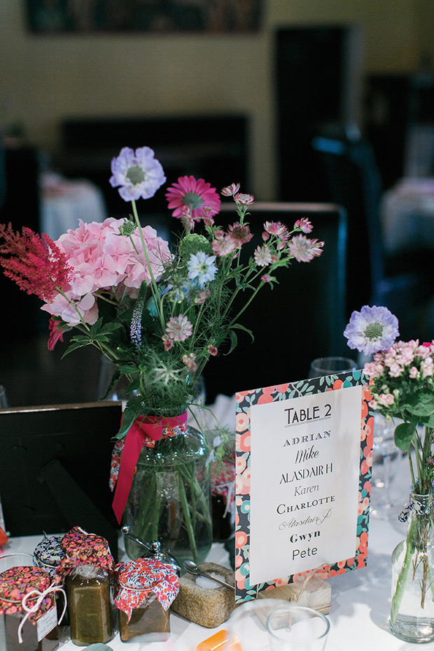 Pretty pink, floral and Liberty print wedding by Samantha Ward Photography | see it all on onefabday.com