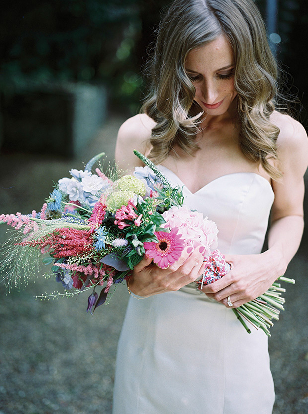 Pretty pink, floral and Liberty print wedding by Samantha Ward Photography | see it all on onefabday.com