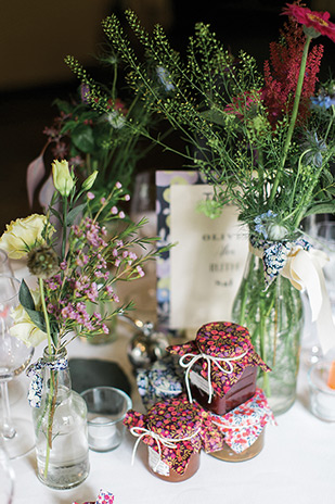 Pretty pink, floral and Liberty print wedding by Samantha Ward Photography | see it all on onefabday.com