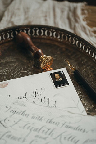 Romantic Shakespeare Wedding Inspiration at Smock Alley by Paula O Hara | onefabday.com