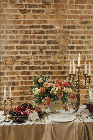 Romantic Shakespeare Wedding Inspiration at Smock Alley by Paula O Hara | onefabday.com