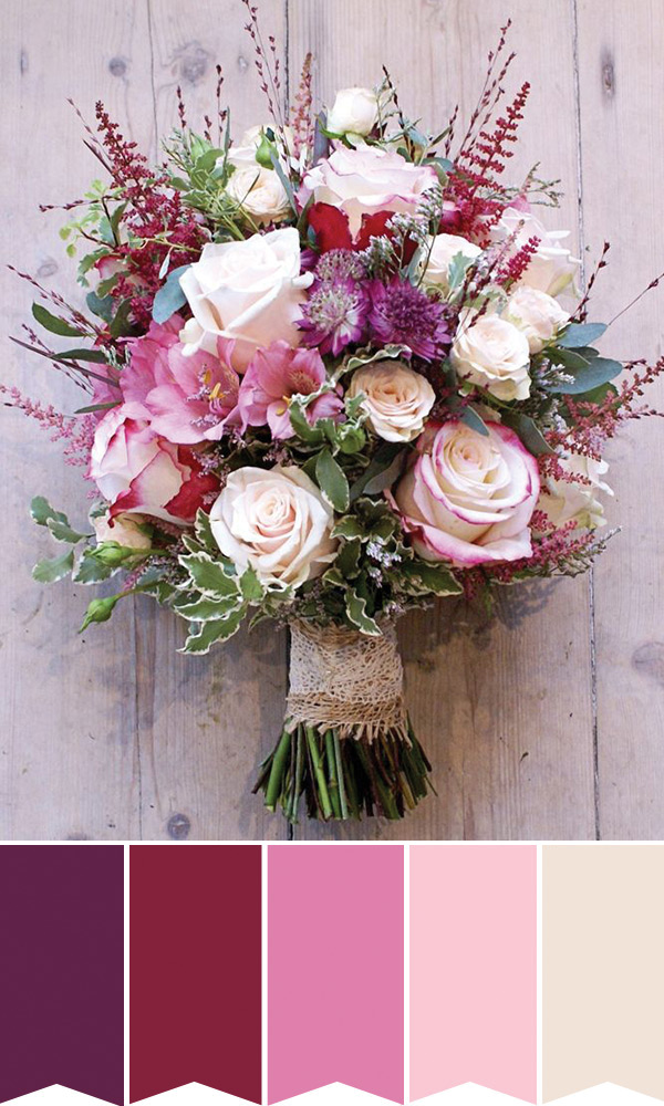 pretty pink high summer bridal bouquet | w