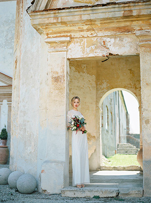 Modern Geometric Marsala Wedding Inspiration by Siegrid Cain | see tis beautiful shoot in full on onefabday.com