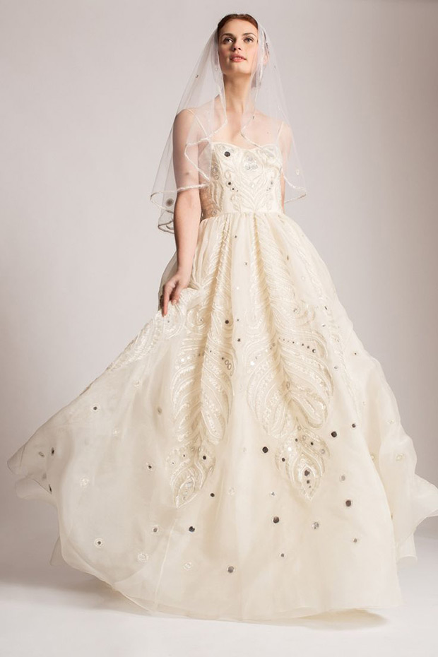 Temperley Bridal 2016 Hope Wedding Dress - Delicate silk, lace and intricate embroiderry on a floor length dress  | onefabday.com