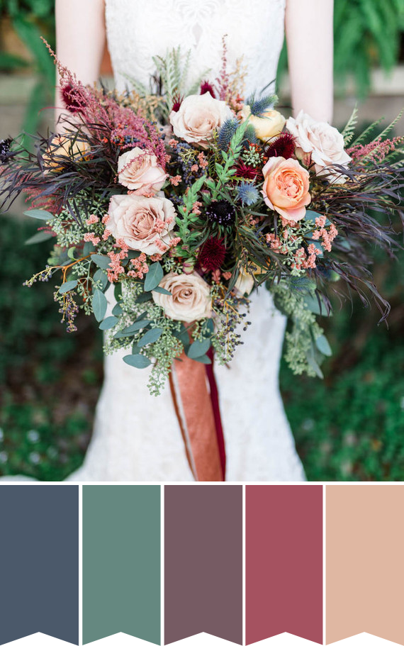 Autumn Bridal Bouquet Inspiration and Ideas | see more on onefabday.com