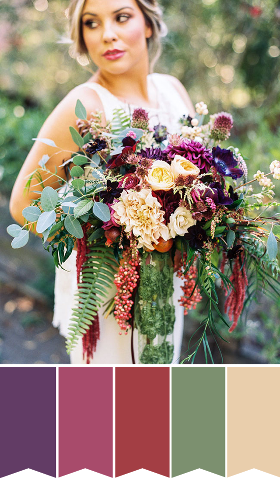 Autumn Bridal Bouquet Inspiration and Ideas | see more on onefabday.com