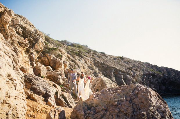 Beautiful Pink Ibiza Wedding by Katie Farrell Photography | onefabday.com