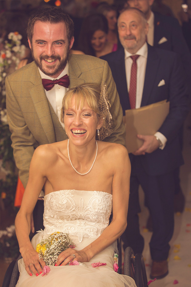 Colourful handmade wedding at The Grainstore and The Big Shed at Ballymaloe by Bronte Photography | see the rest of this inspiring wedding on onefabday.com