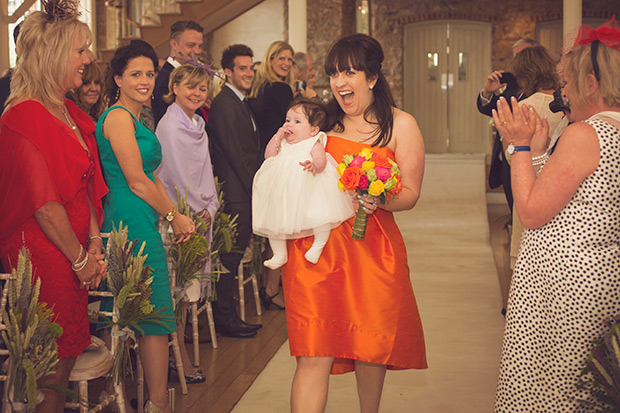 Colourful handmade wedding at The Grainstore and The Big Shed at Ballymaloe by Bronte Photography | see the rest of this inspiring wedding on onefabday.com