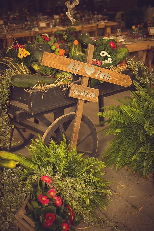 Colourful handmade wedding at The Grainstore and The Big Shed at Ballymaloe by Bronte Photography | see the rest of this inspiring wedding on onefabday.com