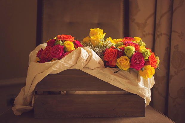 Colourful handmade wedding at The Grainstore and The Big Shed at Ballymaloe by Bronte Photography | see the rest of this inspiring wedding on onefabday.com