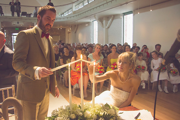 Colourful handmade wedding at The Grainstore and The Big Shed at Ballymaloe by Bronte Photography | see the rest of this inspiring wedding on onefabday.com