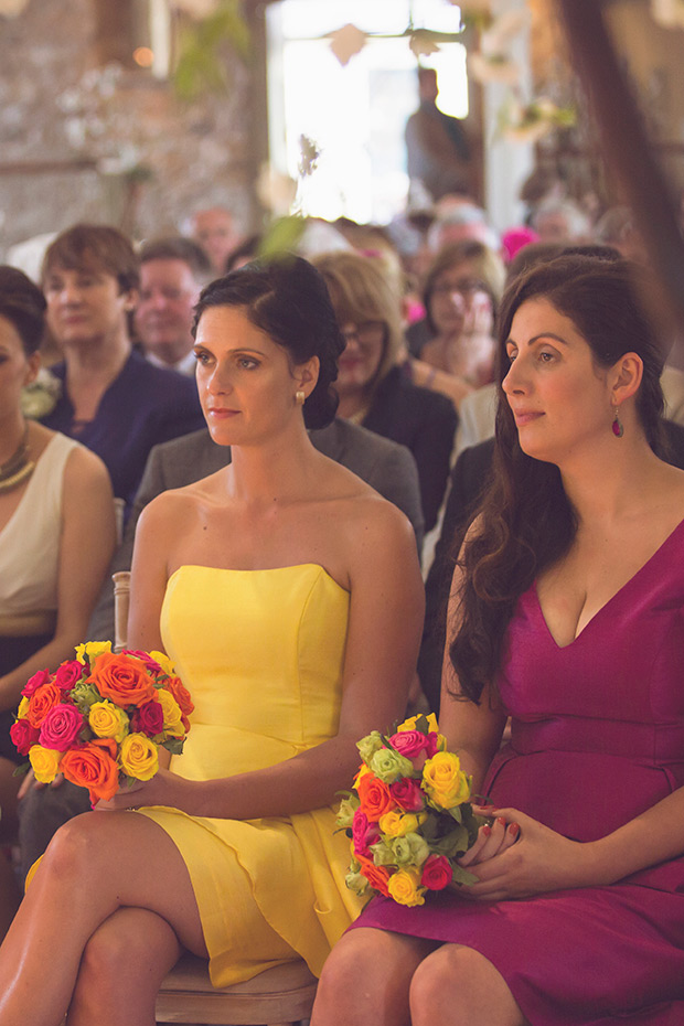 Colourful handmade wedding at The Grainstore and The Big Shed at Ballymaloe by Bronte Photography | see the rest of this inspiring wedding on onefabday.com