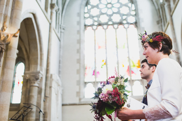 Fun monochrome and wildflower wedding by Annie Gozard Photography | see the wedding in full over on onefabday.com