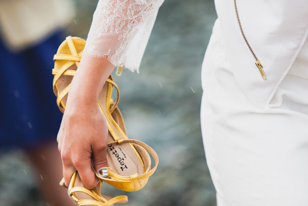 Fun monochrome and wildflower wedding by Annie Gozard Photography | see the wedding in full over on onefabday.com