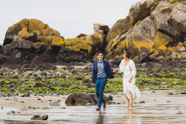 Fun monochrome and wildflower wedding by Annie Gozard Photography | see the wedding in full over on onefabday.com