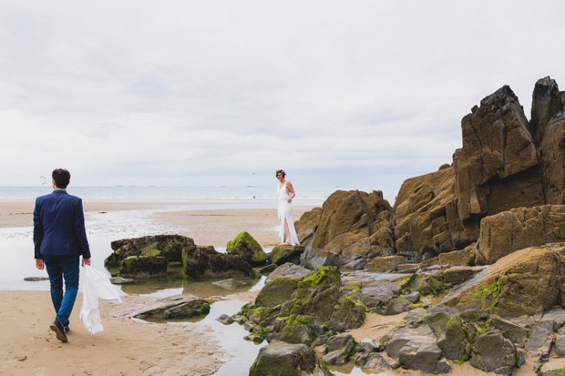 Fun monochrome and wildflower wedding by Annie Gozard Photography | see the wedding in full over on onefabday.com